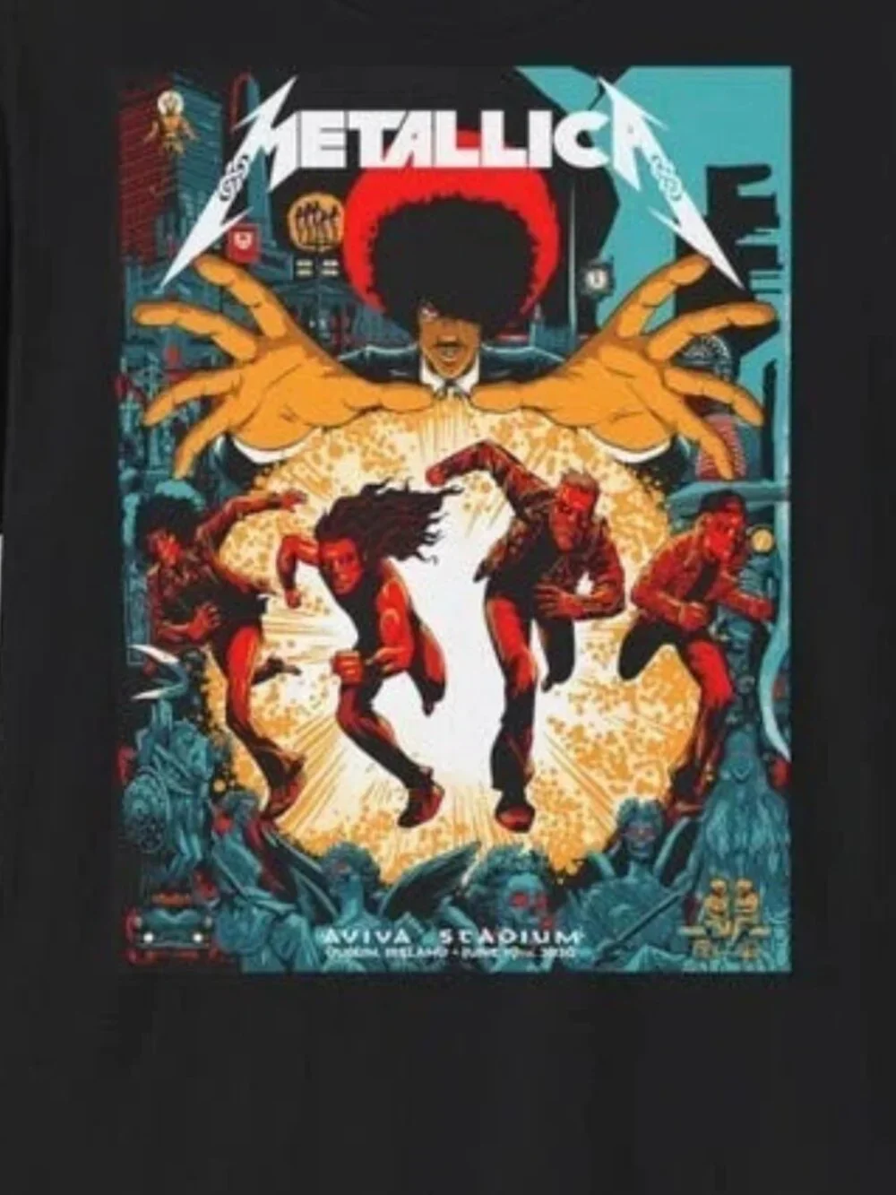 Metallica Dublin 2026 Night 1 M72 World Tour Graphic T-Shirt